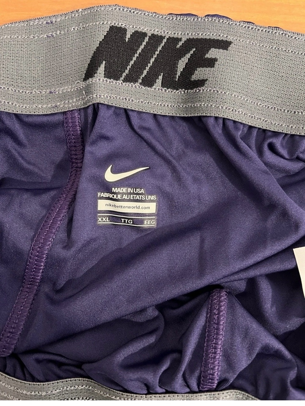NEW Nike Clemson Tigers Men’s Basketball Shorts Size XXL Purple. - Picture 3 of 5